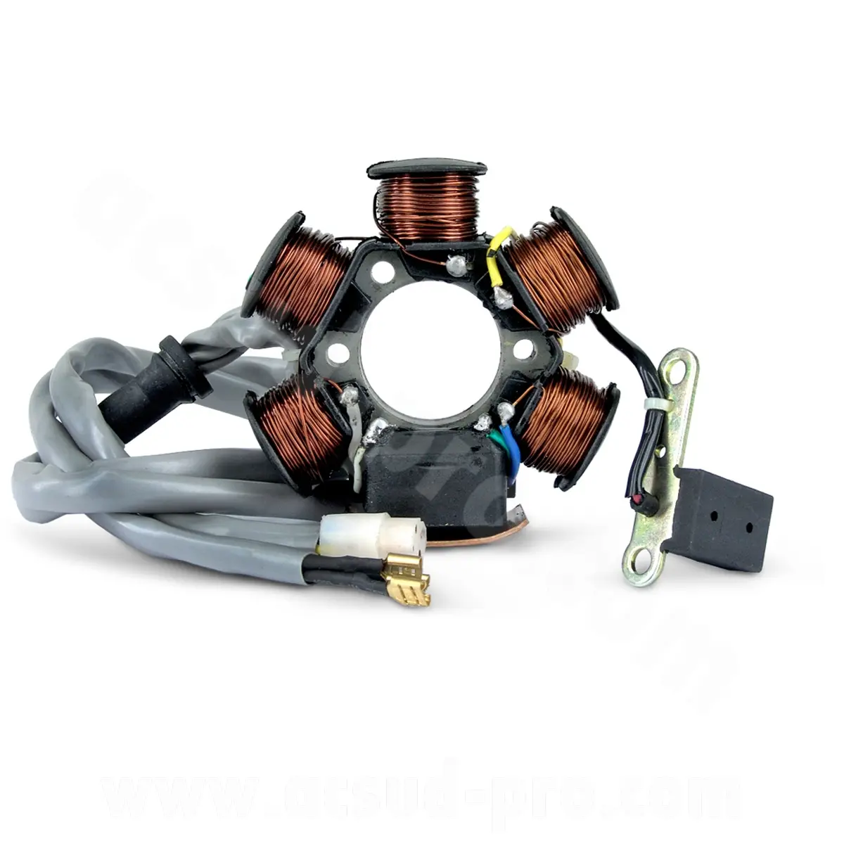 Stator Pengapian Adaptable Piaggio 50 Typhoon / NRG / NTT / Sfera / Liberty / Zip RS / Vespa ET2 1998-2005 / Gilera 50 Stalker / Runner 1998-2005 (OEM : 830294)