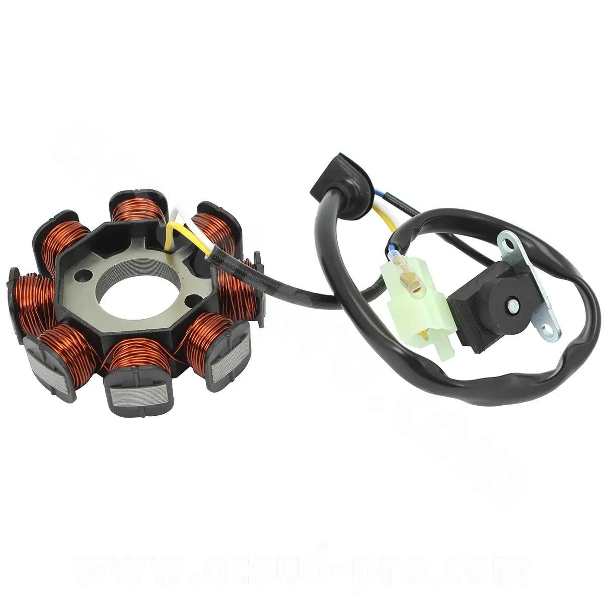 Zapalovací stator skútr univerzální SYM JET4 / Fiddle 2 / Peugeot Tweet / Vivacity / Speedfight 4T (OEM : 31120-AAA-A00)