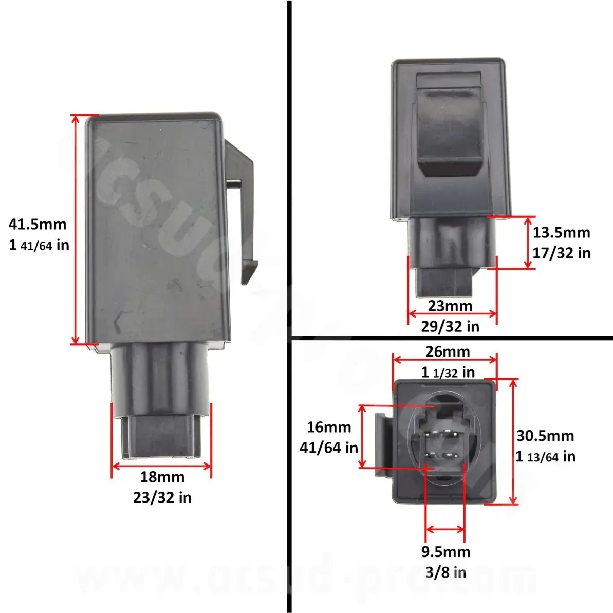 وحدة إشارات تنبيه متوافقة مع هوندا هورنت 600 / CB500X / CBF1000 / انتيجرا 700-750 / NC 700-750 سي سي ( OEM : 38301-mew-921)
