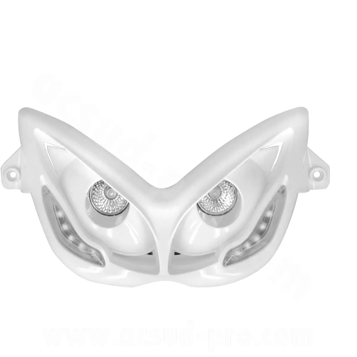 Double optique TNT 2 lampes halogène + LEDs blanches eyelight adaptable MBK Nitro / Yamaha Aéox