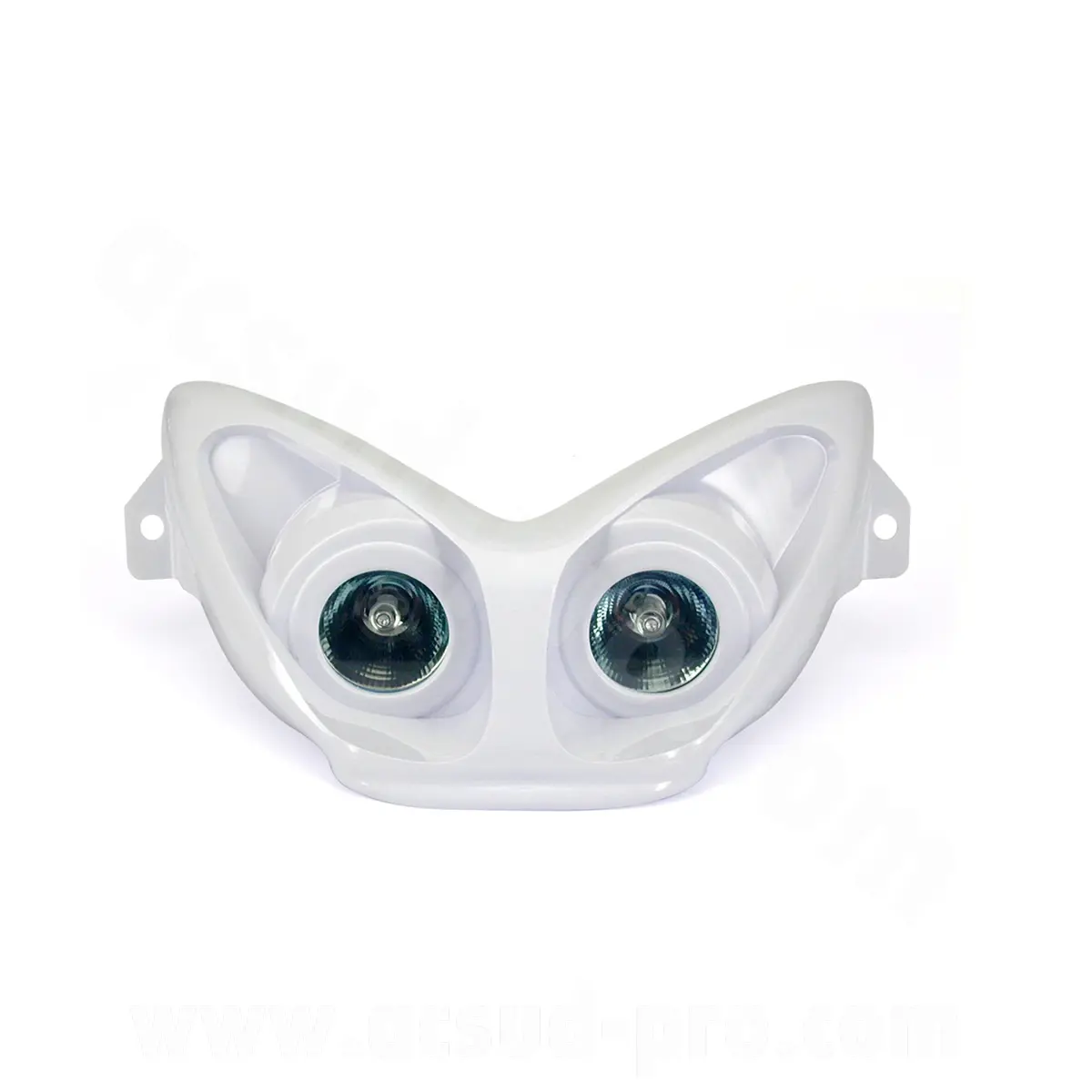 Double optique TNT halogène Futura adaptable MBK Nitro / Yamaha Aéroox blanc