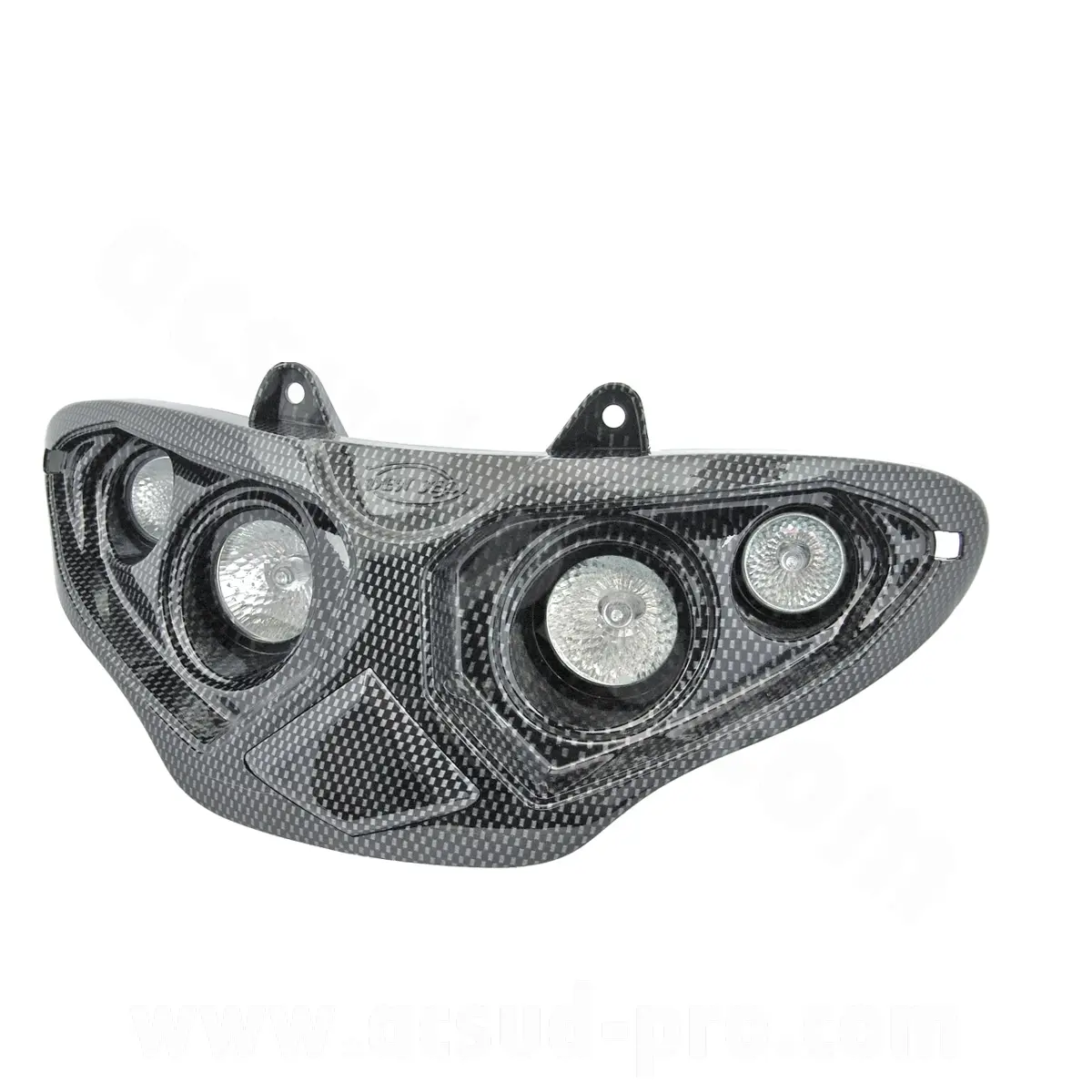 TNT 卤素双光大灯 适配 Gilera Runner 50-125-180-200 cc 碳纤维仿制品