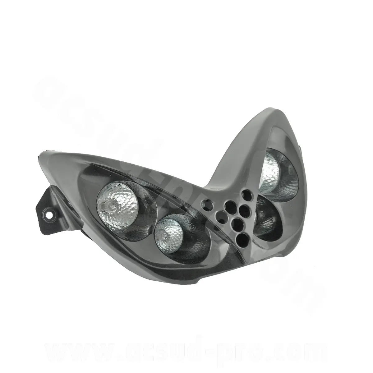 Double optique TNT 4 lampes halogène adaptable MBK Nitro / Yamaha Aerox noir