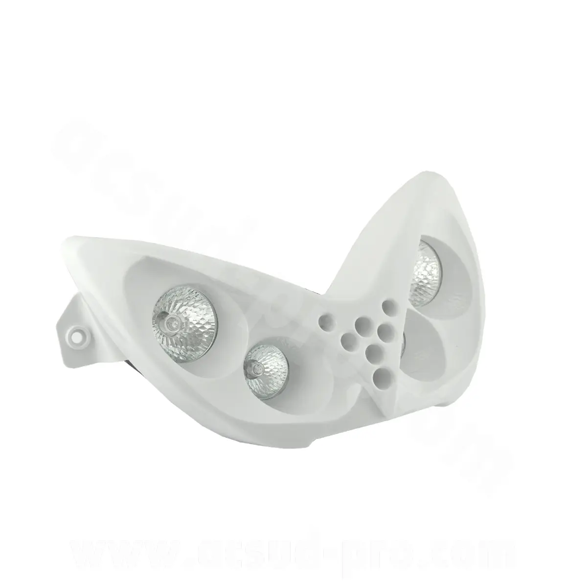 Double optique TNT 4 lampes halogène adaptable MBK Nitro / Yamaha Aérox blanc