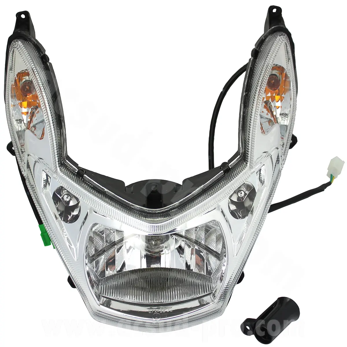 Adaptable headlight lens Peugeot Kisbee 50 cc 2T and 4T (OEM : 776902)