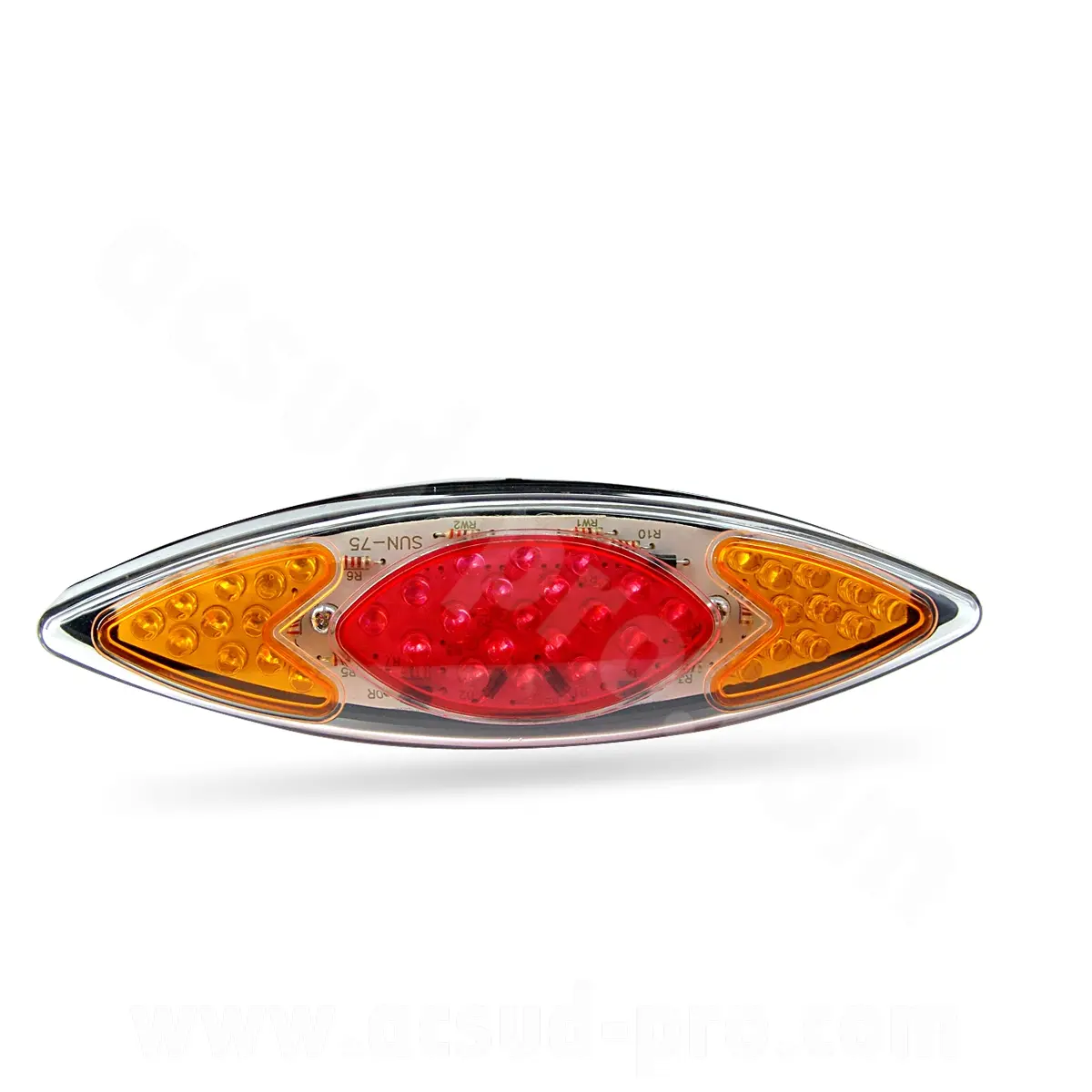 Feu arrière et clignotant à LEDs Eye rouge/orange