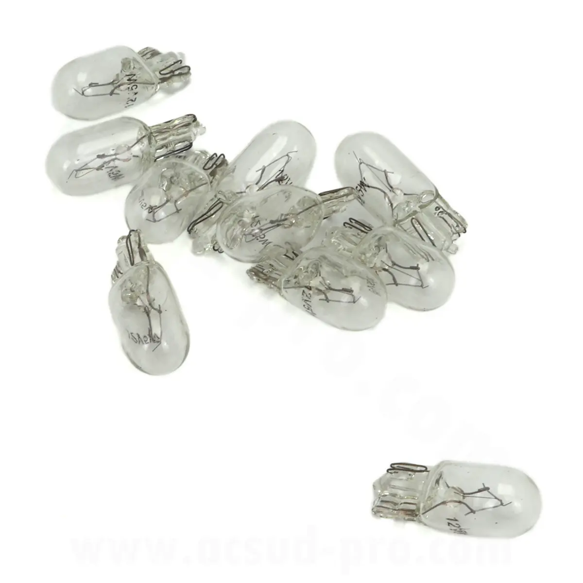 Standard Bulb / Lamp 12V 5W W2.1x9.5D base W5W T10 wedge white (turn signal) (sold box of 10PCS)