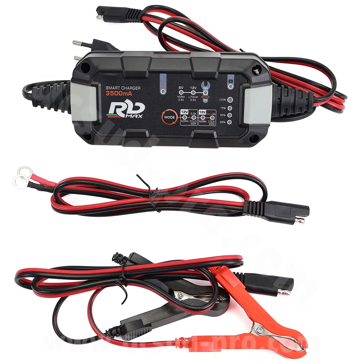 RBMAX 6-12V 3.5A 充電器&メンテナー STD/AGM/SLA/LiFePO4/GEL対応