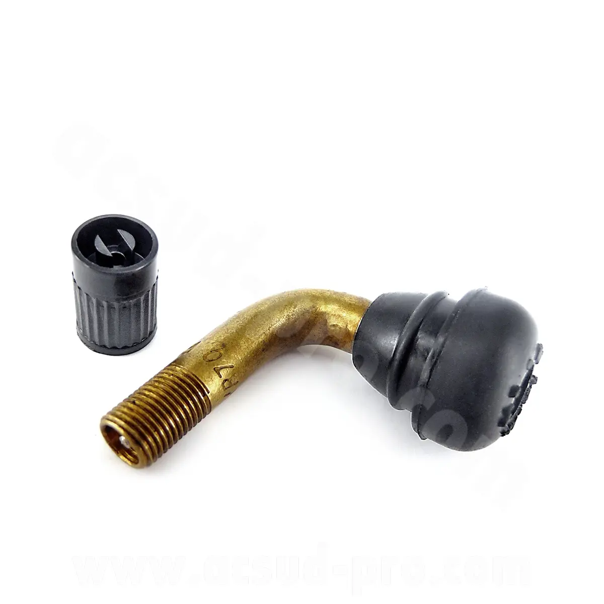 Bøjet ventil scooter tubeless (h 25 mm l 30 mm) PVR70
