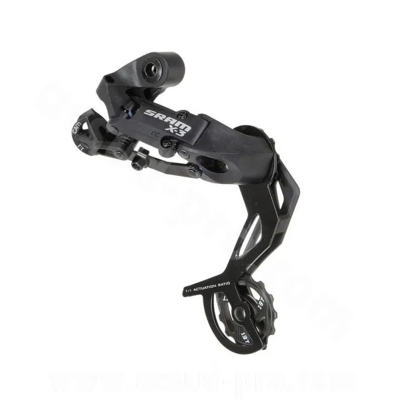 مغير سرعة خلفي SRAM X3 7/8 سرعات دراجة جبلية ذراع طويل أسود