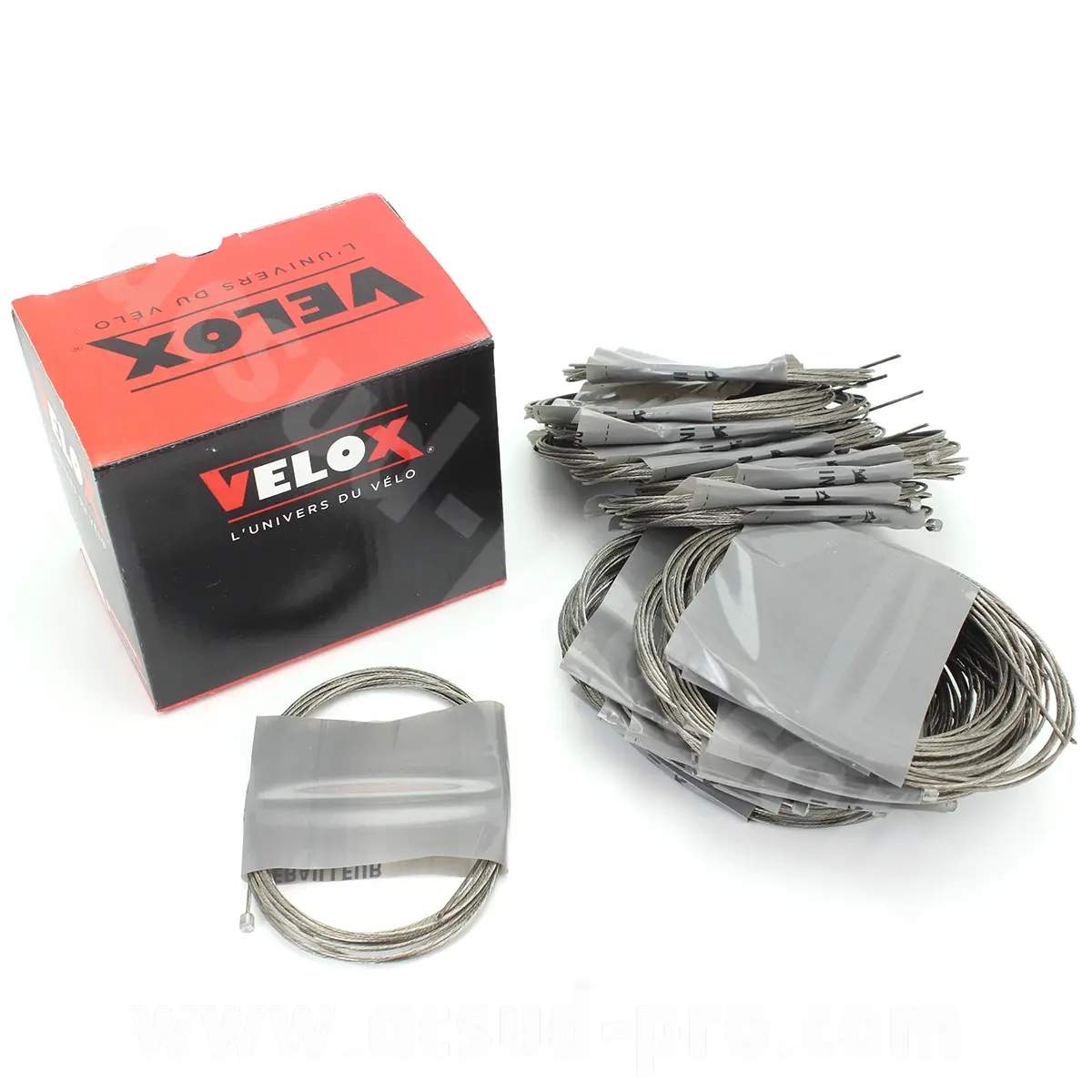 Câble de frein vélo VTT galvanisé Velox 3,00 m (boîte de 10)
