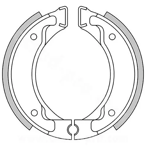 Bremsbacke hinten Brenta passend für MBK Booster Spirit / Next / Ovette / Stunt / Mach G / Yamaha BWS / Neos / Slider / CPI / Keeway / Jog / Rocket (Ø110X25) (OEM: 5wwf530k0000) BR0304