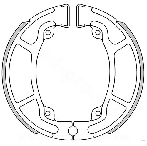 Brenta bagbremseklods til Honda SH 125-150 cc / PCX / dylan / vision / CBF 125 cc 2009-2019 / kymco agility R16 / people 50-200 cc (Ø130 x 25) (OEM : 06430-gbj-k20 / 4312a-kudu-920) BR0311