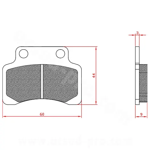 Bremsbelag Brenta passend für TNT motor CPI GY6 2T Keeway Generic Peugeot ECE R90-geprüft BR3205