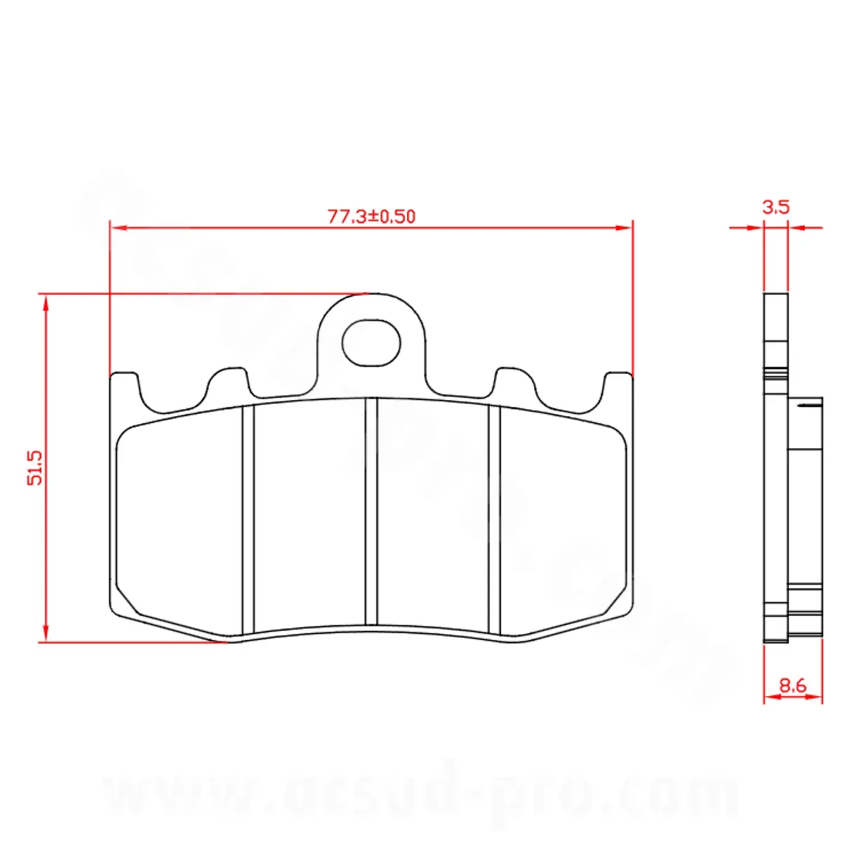 ECE R90 인증 BRENTA 소결 금속 브레이크 패드 BR4123