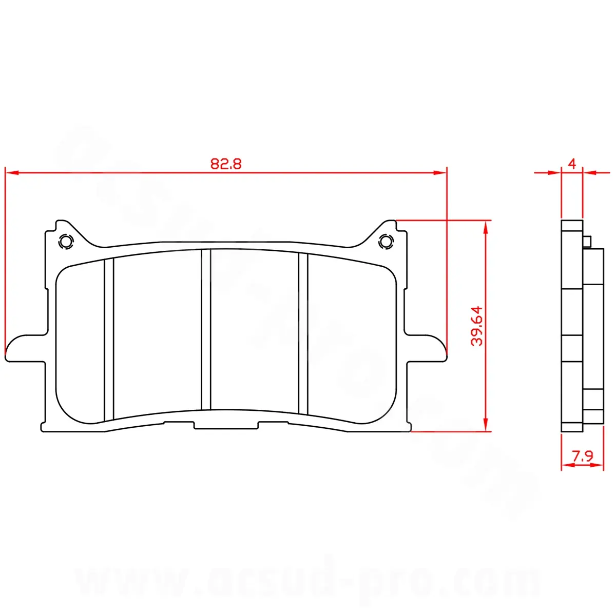 Brzdové destičky moto Brenta metal sintered BR4176