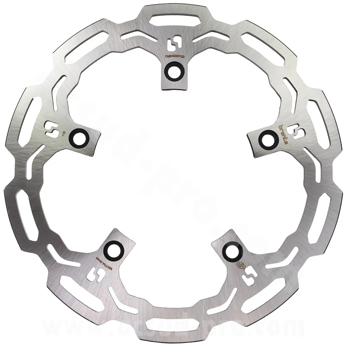 マキシスクーター用 リアブレーキディスク ブレンタ アダプター ヤマハ TMAX 530-560 cc 2013-2025 Ø282MM (OEM : 59c2582w0000)