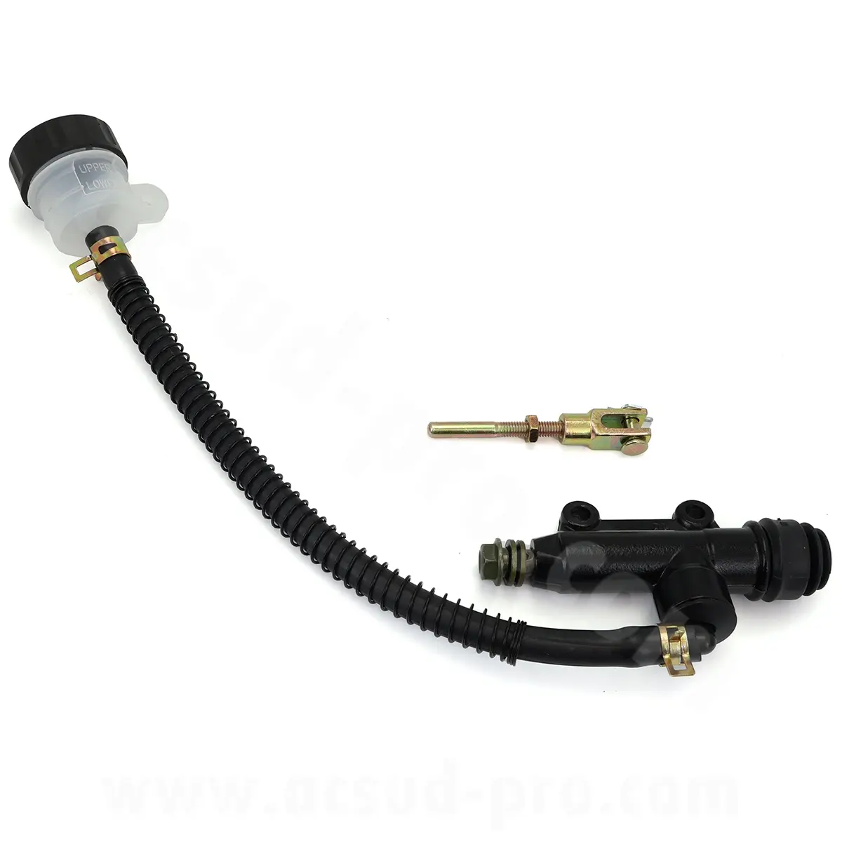 Kompletter Hauptbremszylinder hinten OPM passend für Beta 50 RR 2011> / Aprilia 50 RX 1999-2005 / Generic 50 Trigger 2006-2018 / KSR 50 TRX 2015-2020 Lochabstand 40 mm