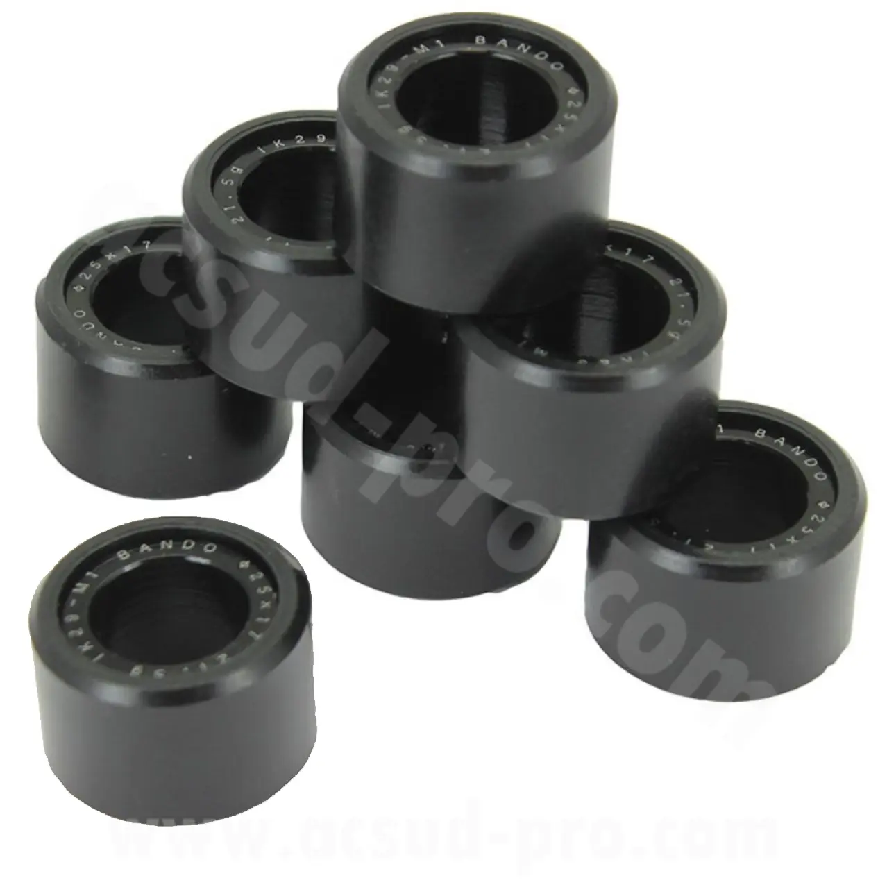 Variatorrolletje maxiscooter Bando Ø25 x 16 16G Piaggio Beverly 350 cc 2011-2020 / MP3 / X10 350 cc (6 stuks)