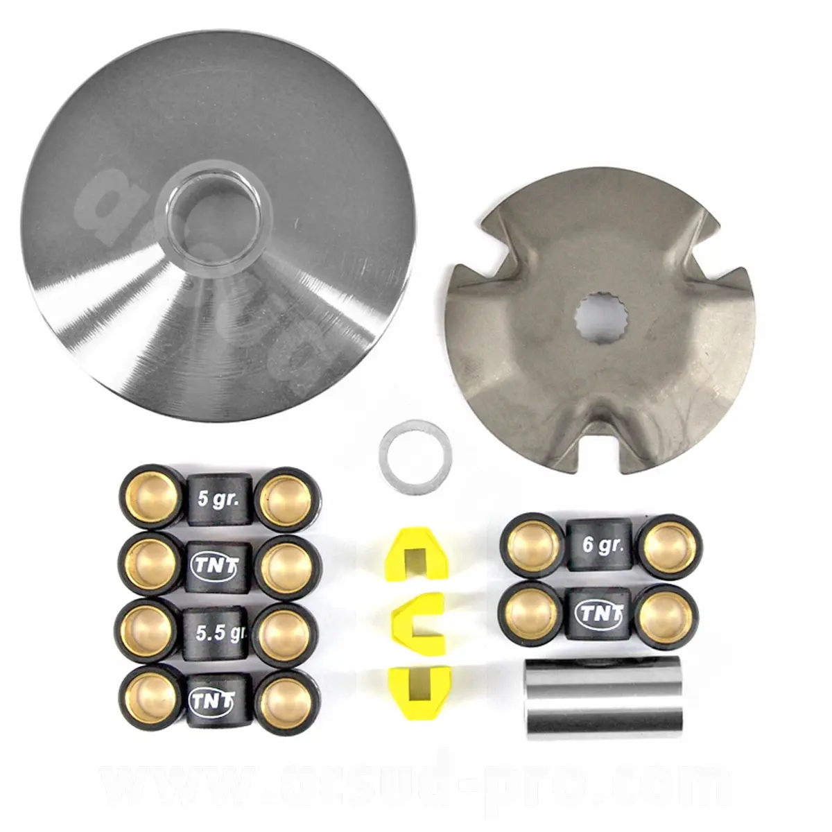 TNT Racing バリエーター MBK Booster、Nitro、SR50、F12、Stunt、Ovetto、Jog R、Yamaha BWS、Aerox、Slider、Néos対応