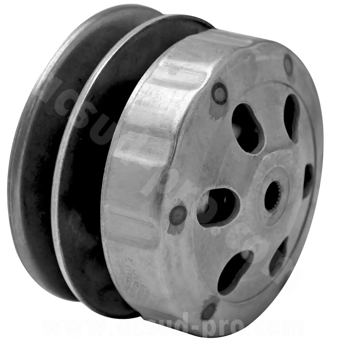 Embrayage complet adapt scooter sym fiddle 2-3 orbit / jet 4 / peugeot tweet / speedfight 3 / TNT motor halo / boston 4T 12 pouces ( OEM : 23010-awa-010) Ø112MM