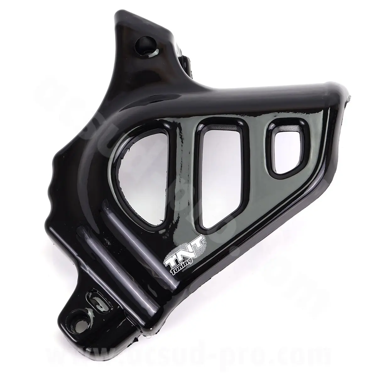 Kryt řetězového kola univerzální Minarelli 50 AM6 MBK X-Power X-Limit Yamaha TZR DTR Peugeot XPS XR6 Rieju RS1 SMX Beta RR Aprilia RS černý