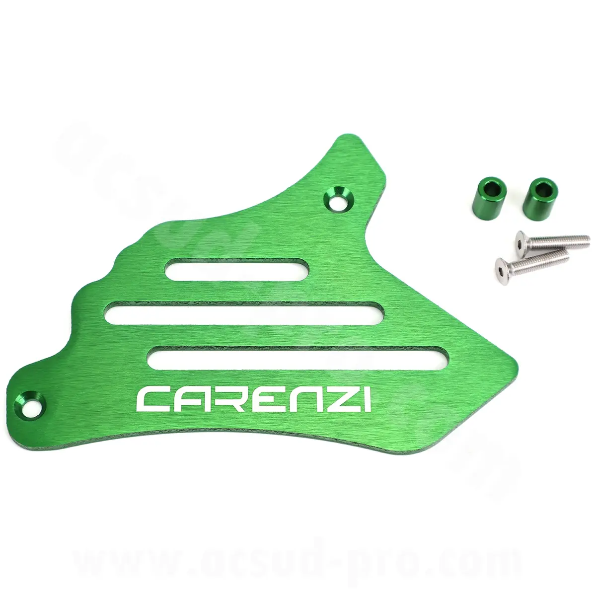 Carenzi Evo 양극 산화 그린 알루미늄 스프로킷 커버