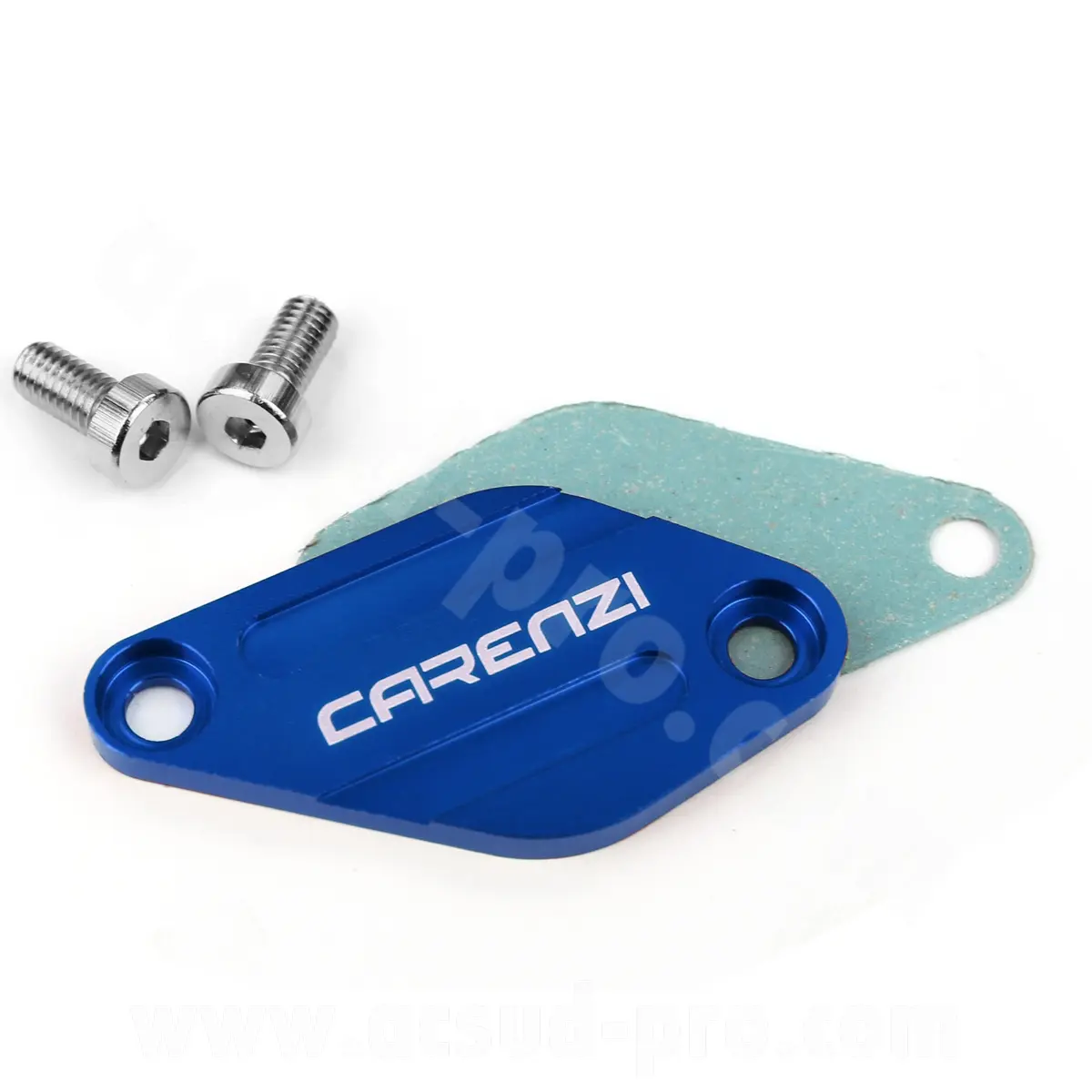 Carenzi Ölpumpendeckel Adapter Derbi Senda AM6 blau