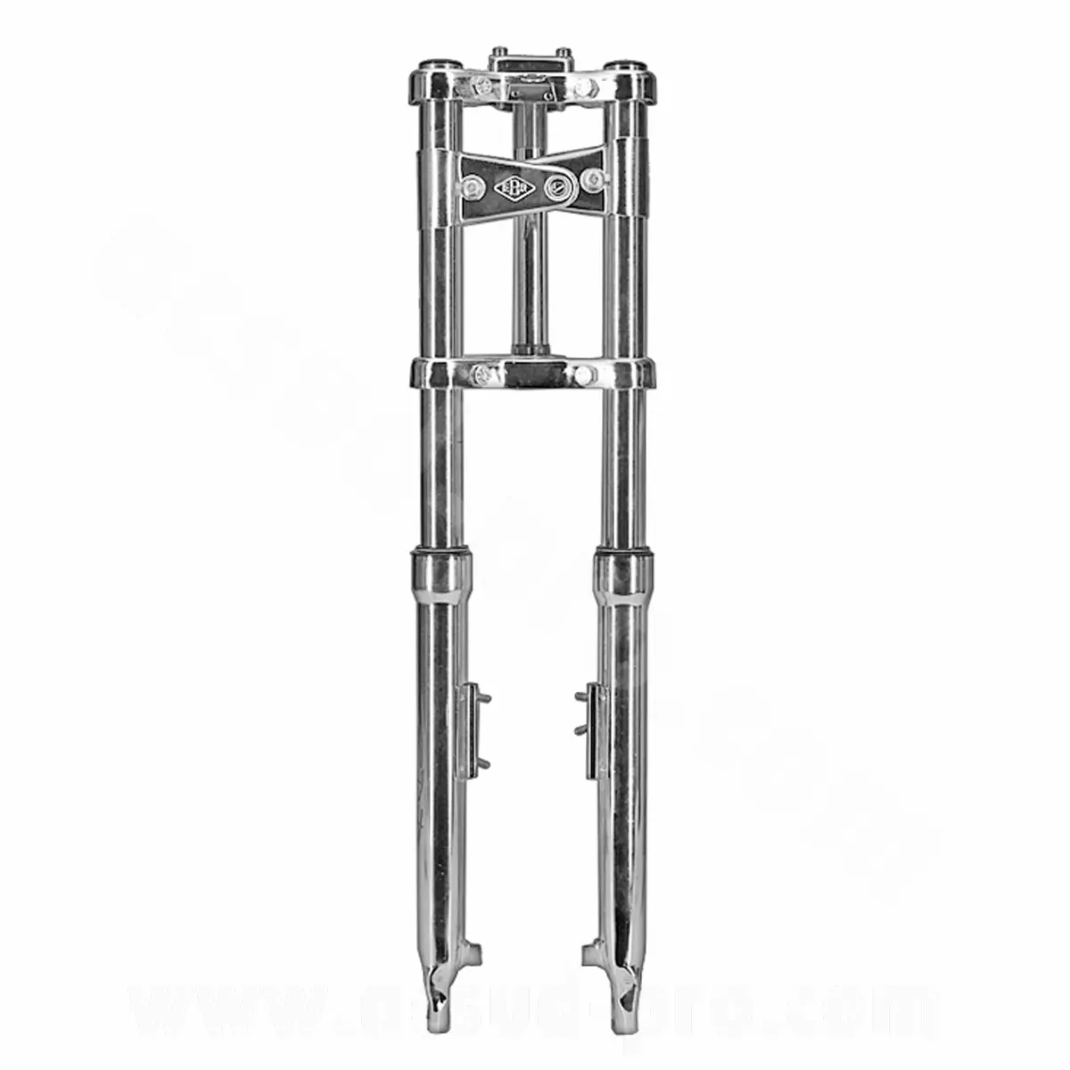 Fourche cyclo standard EBR adaptée Peugeot 103 / MBK 51 (Ø30mm) chromée