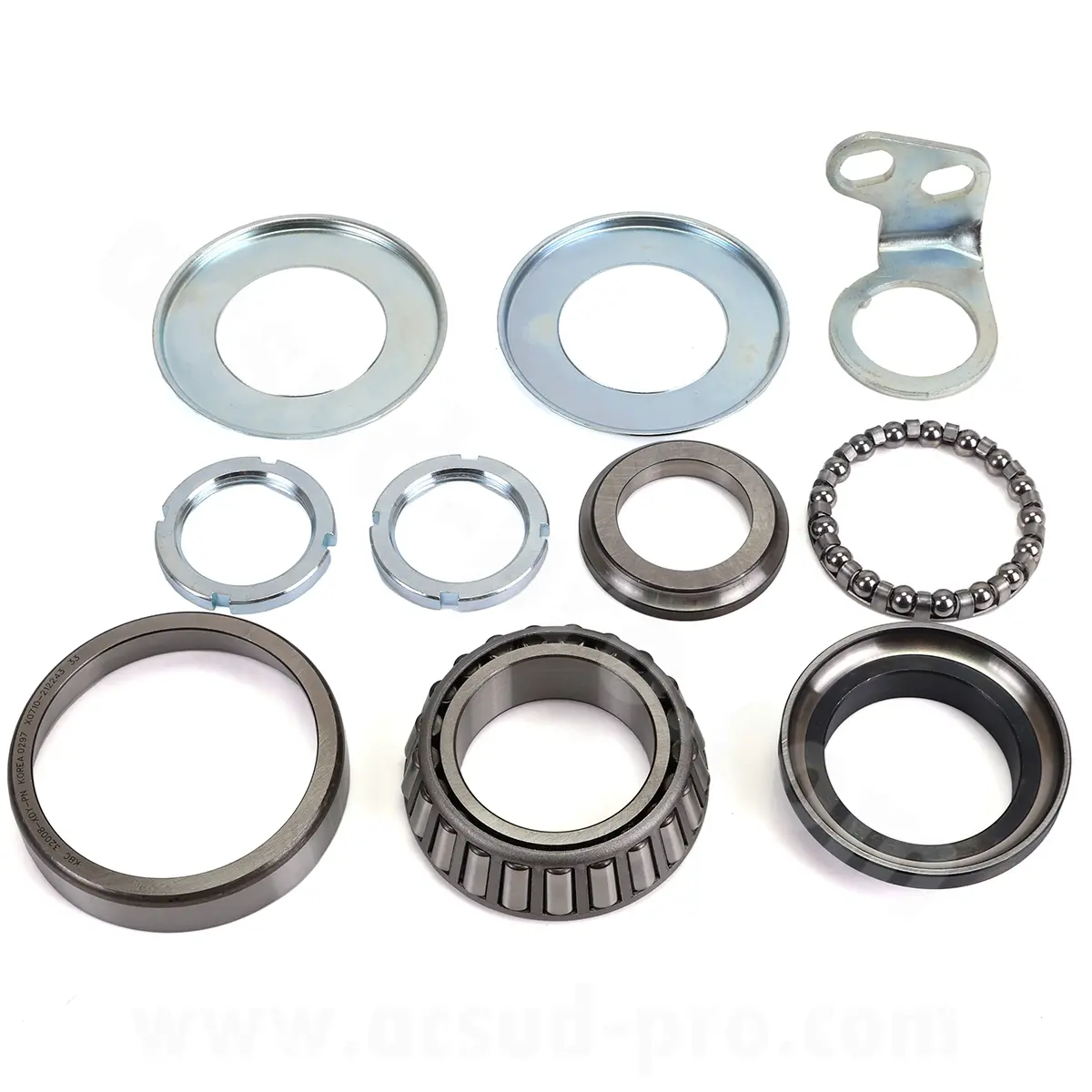 Stuurinrichtingsset maxiscooter origineel adapt. piaggio 125-250-300-400-500 cc MP3 2008 / gilera 500 fuoco 2007> links (OEM : 6007706) ZAPM64200