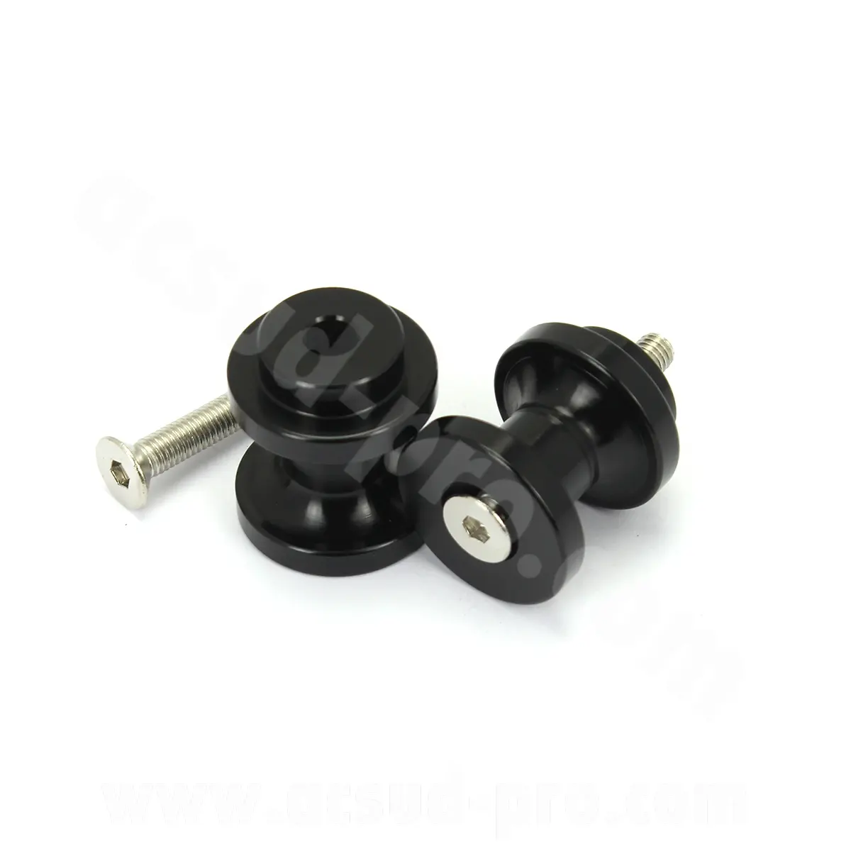 KHROME WERKS 블랙 M6 x 125 Yamaha 사이드 스탠드 풋페그 (1쌍)