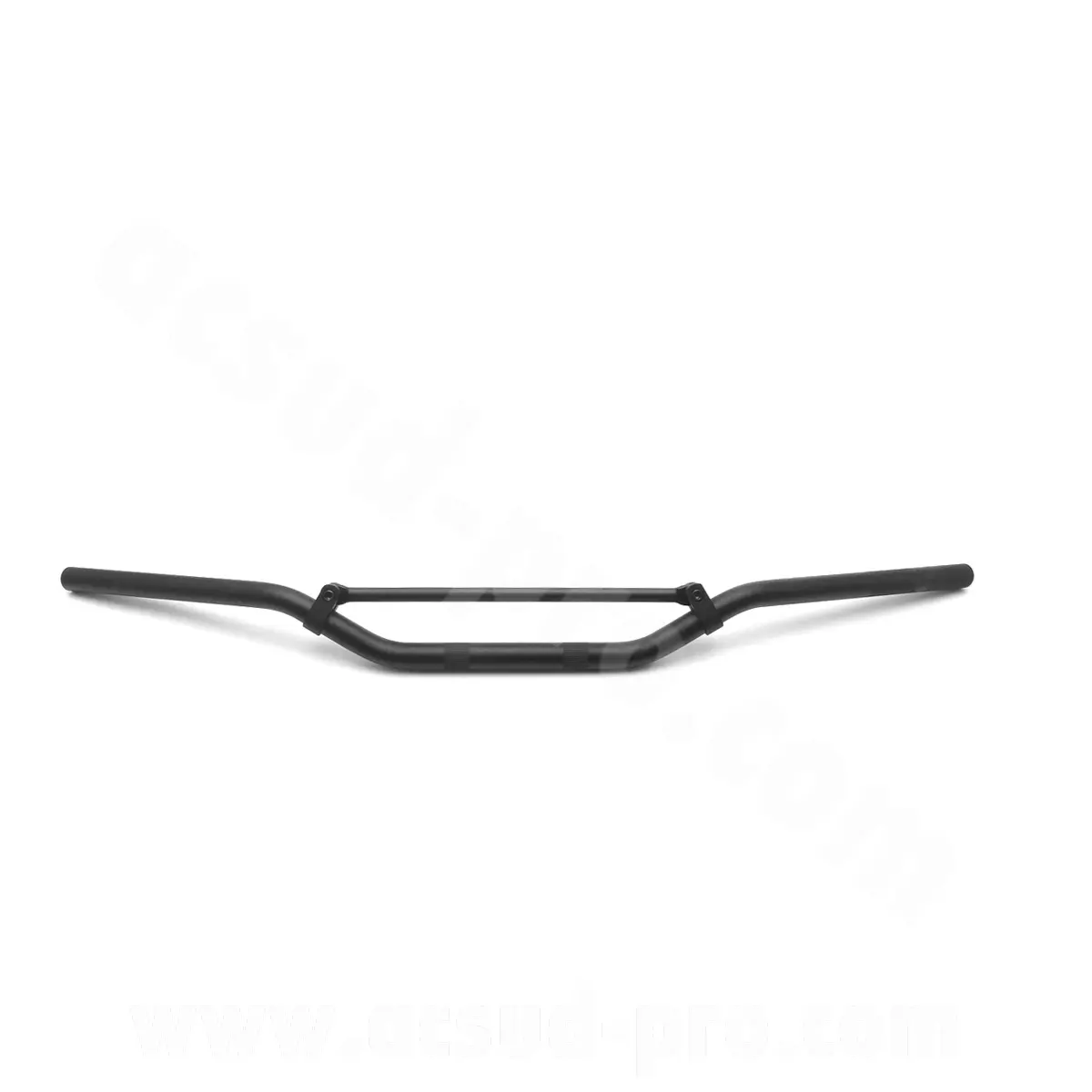 Guidon moto cross aluminium noir mat Ø22 mm (L : 810 mm H : 93 mm)