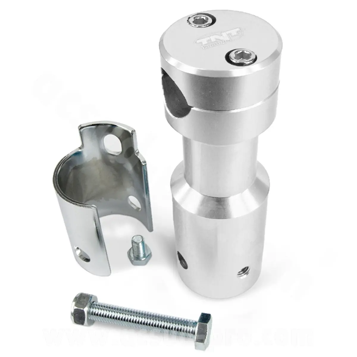 Scooter-Lenkkopf TNT adaptierbar Peugeot Speedfight / Trekker / Vivacity Aluminium poliert
