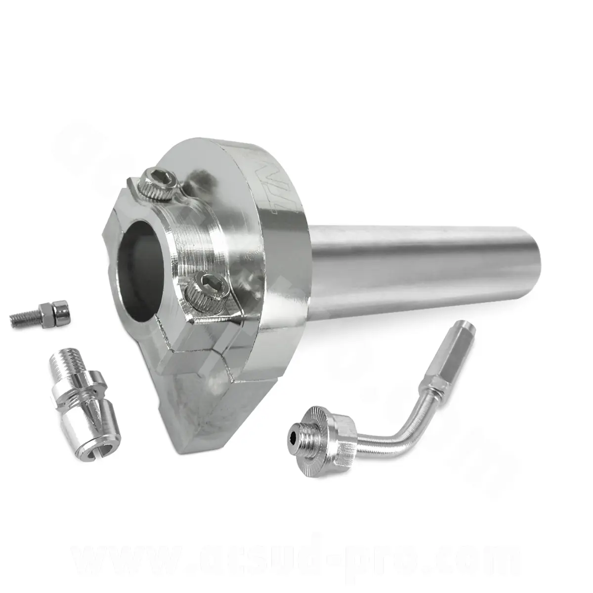 Puño acelerador tiro rápido aluminio silver