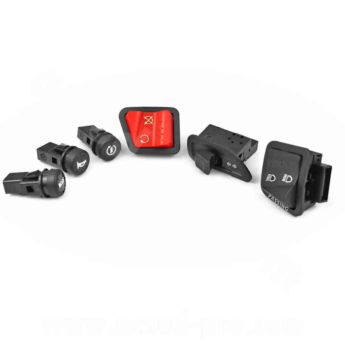 Kit commodo commutateur droit et gauche scooter adaptable Piaggio (OEM : 294723 / 294434 / 58236R / 294877 / 58058R / 58057R)