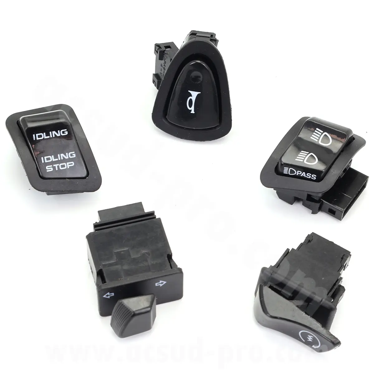 Kit commodo commutateur droit et gauche maxiscooter adaptable Honda SH 125 2017-2019 / SH 150 2017-2019