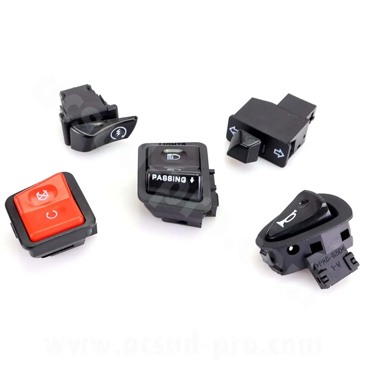 Kit comutador direito e esquerdo maxiscooter adaptado Honda SH 300 ABS 2011-2014