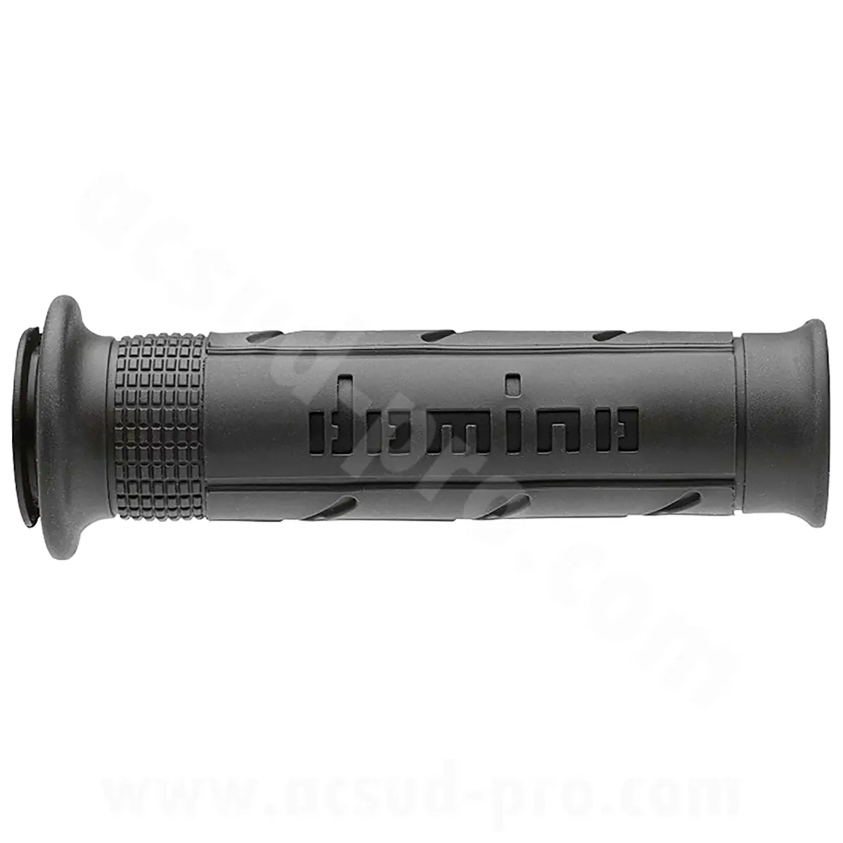 غطاء مقبض Domino Road ثنائي المكونات أسود/أنثراسايت A250 مفتوح الطرف 120-125 ملم (الزوج)