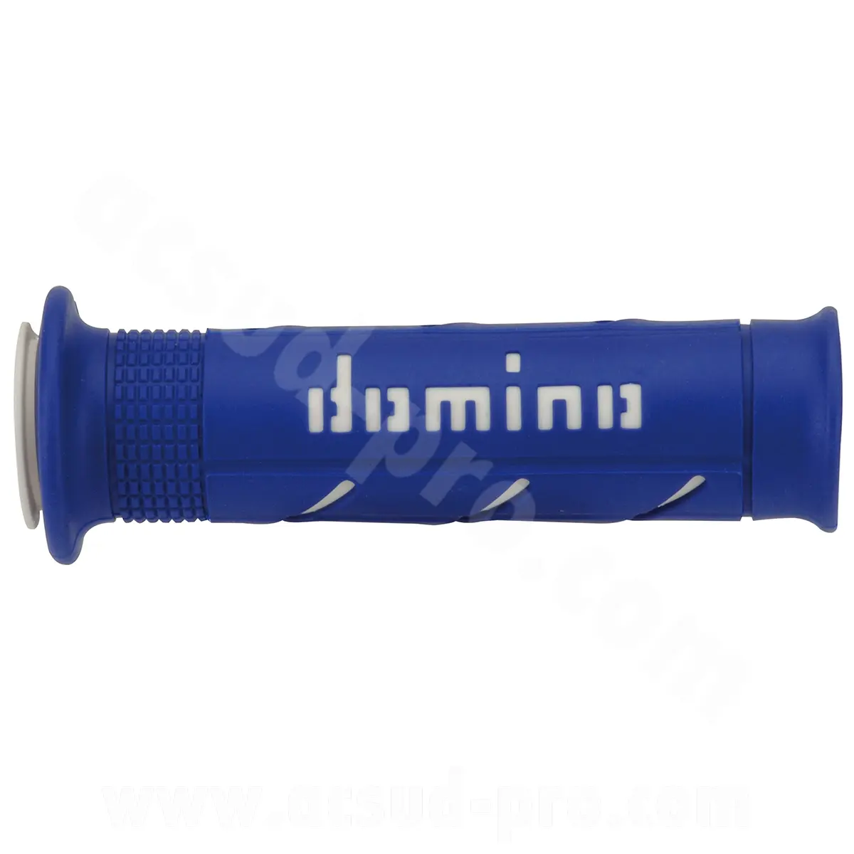 Griffbezug Domino Road Zweikomponenten blau/weiß A250 open end 120-125 mm (das Paar)