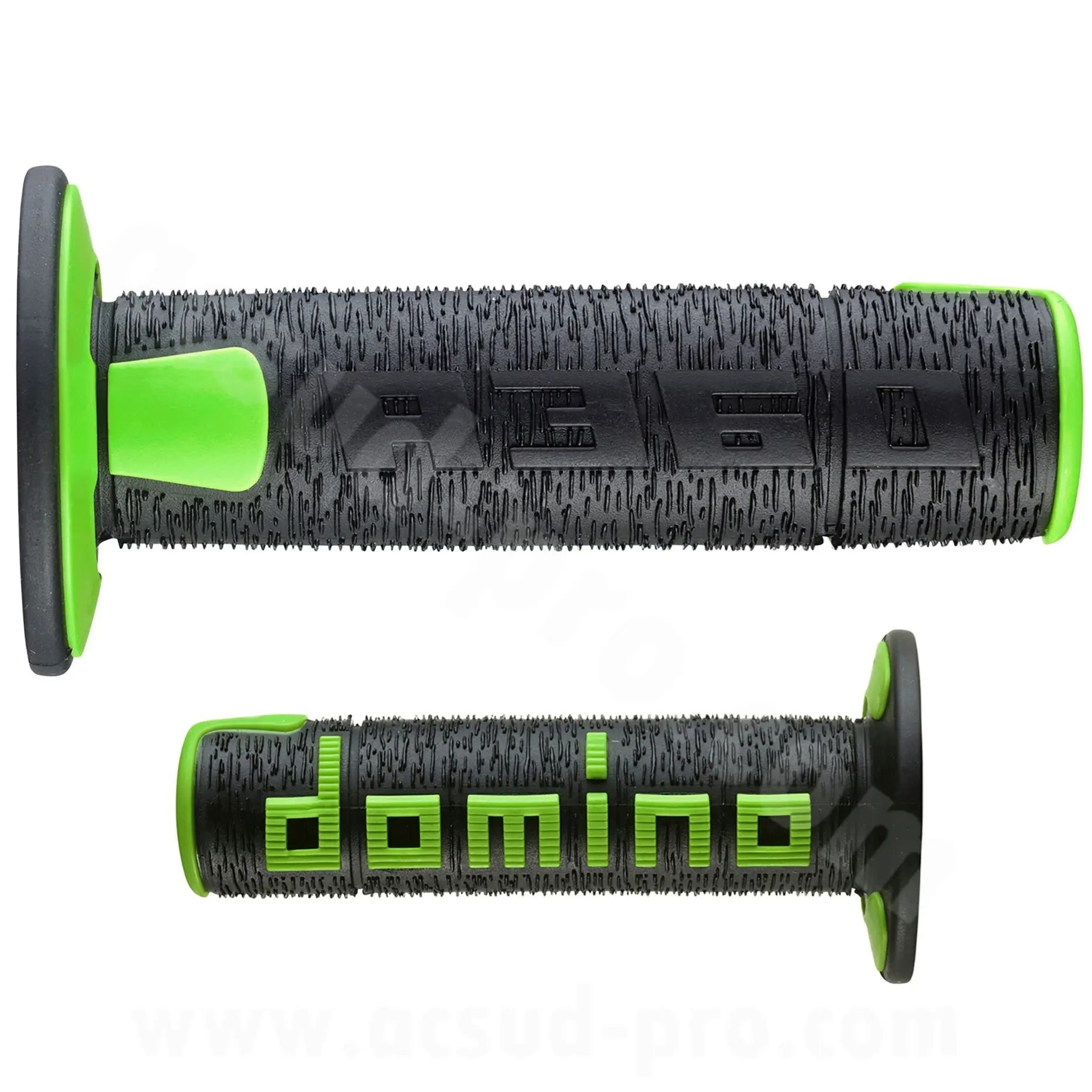 DOMINO Poignées Offroad noir/vert