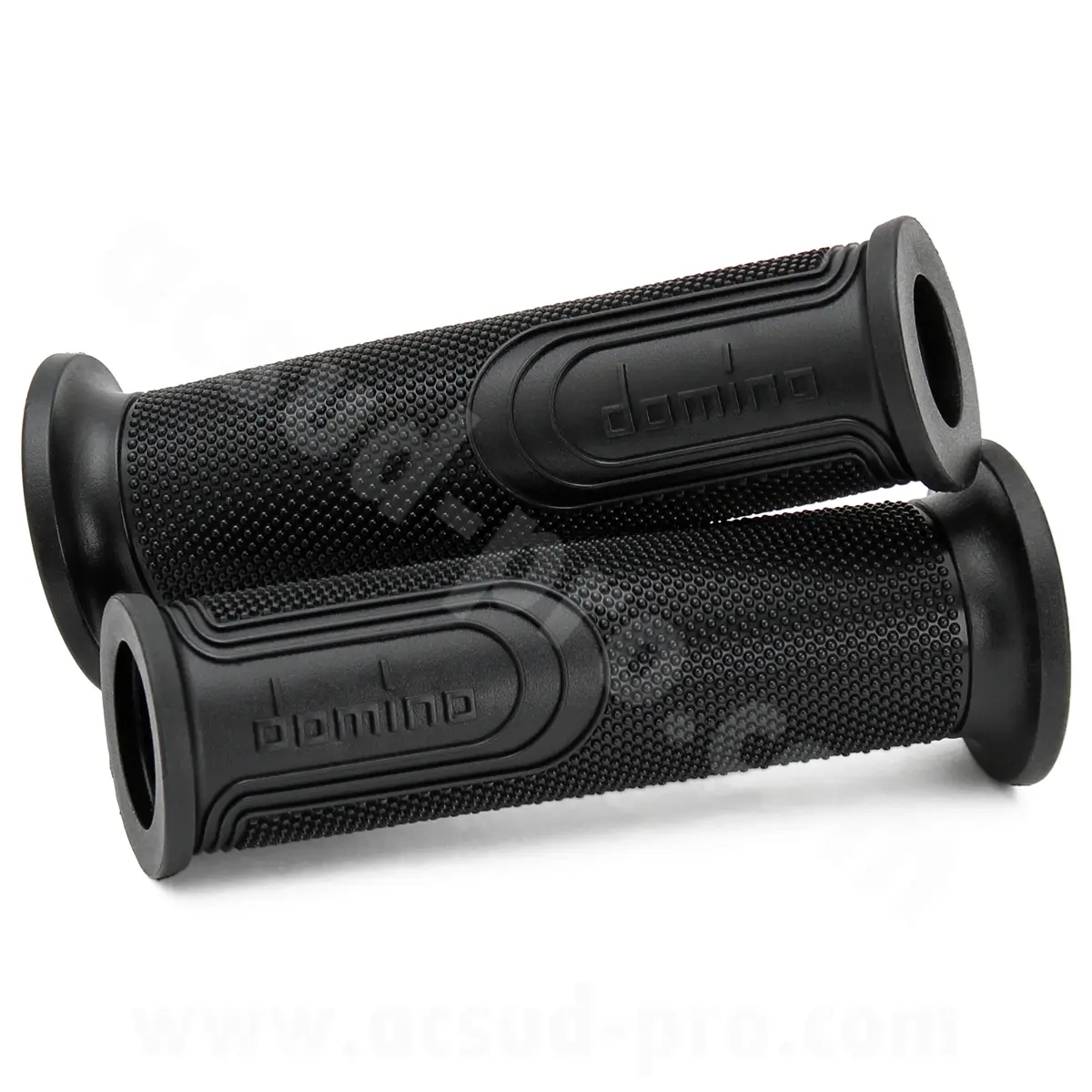 Griffbezug Domino Style schwarz ungebördelt für Lenkerende L 120 mm (das Paar)