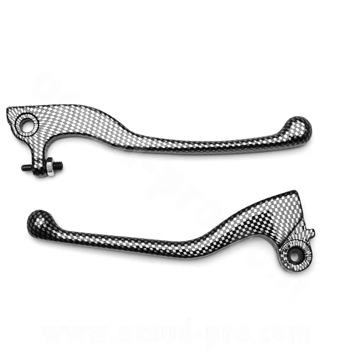 Levier moto adaptable Yamaha X-Limit / DT / RS imitation carbone (la paire)