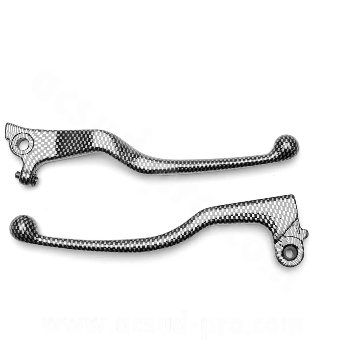 Levier moto adaptable Aprilia RS 1999 imitation carbone (la paire)