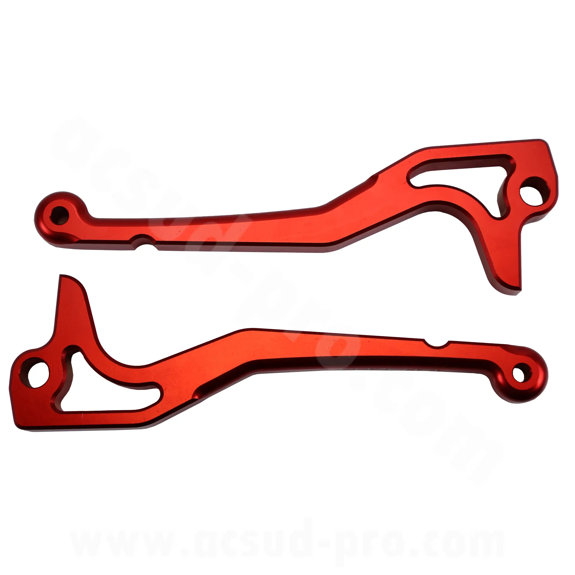 Páka brzdy skútr CNC Carenzi hliník červená MBK Nitro / Yamaha Aerox / CPI GTR pár