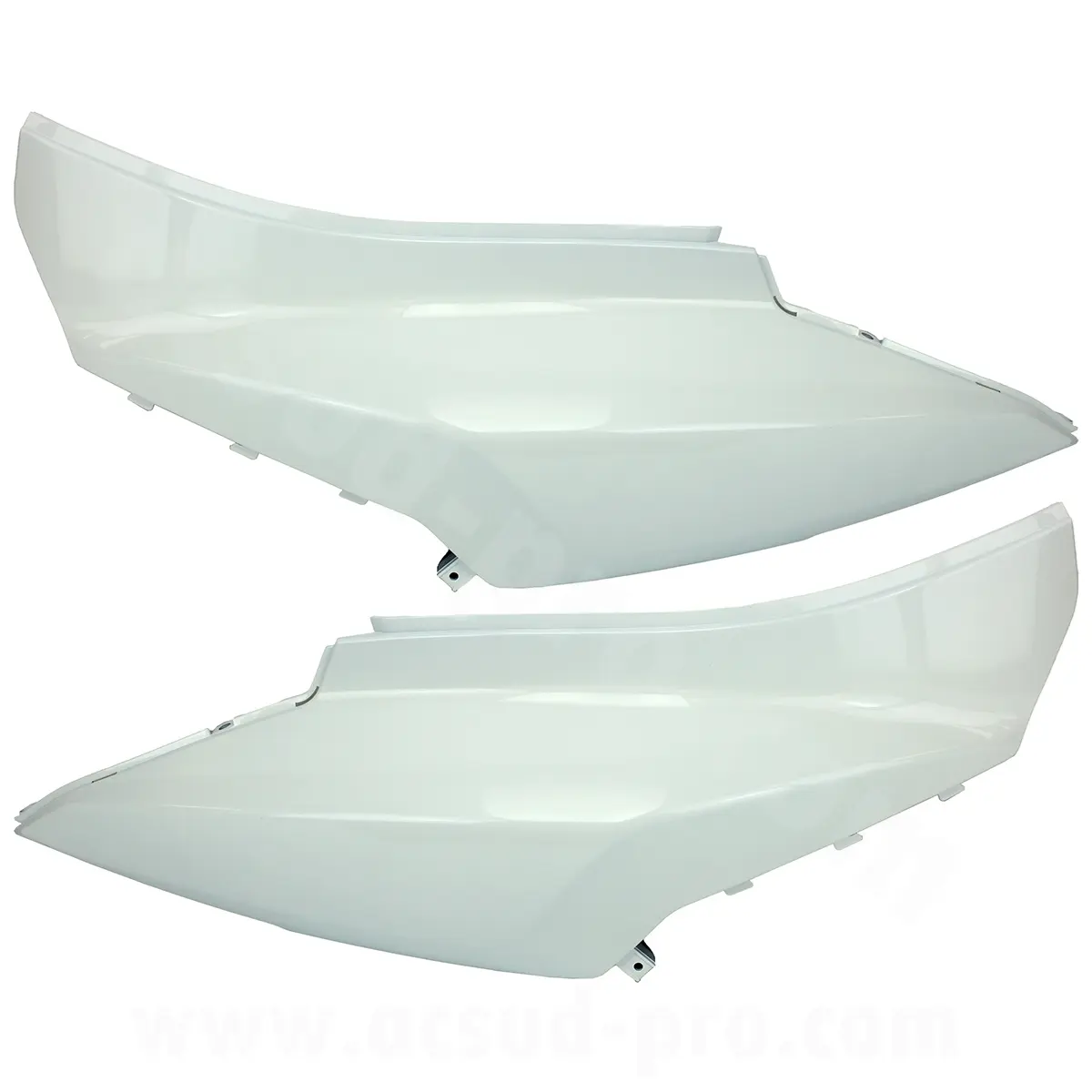 SYM Orbit 2 50/125cc 2T/4T 2010-2014年用 後方カウル/フェアリング ペア ホワイト (OEM: 83500-aaa-0001 / 83600-aaa-0001)