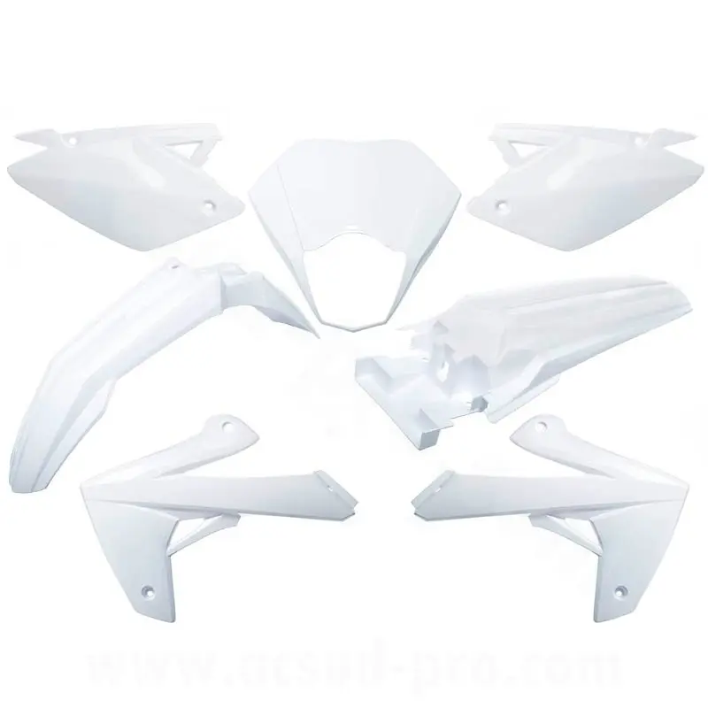 Kit carrosserie 7 pièces blanc Rieju MRT 50 2009 / MRT 125 Marathon 2022
