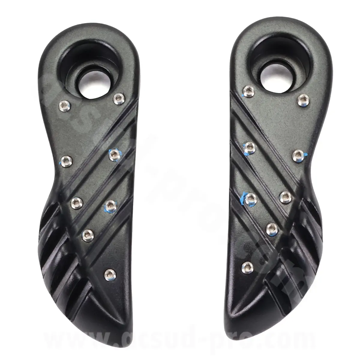 Passende Fußrasten für MBK Booster 50 2004> / Yamaha BWS 50 2004> schwarz (das Paar)