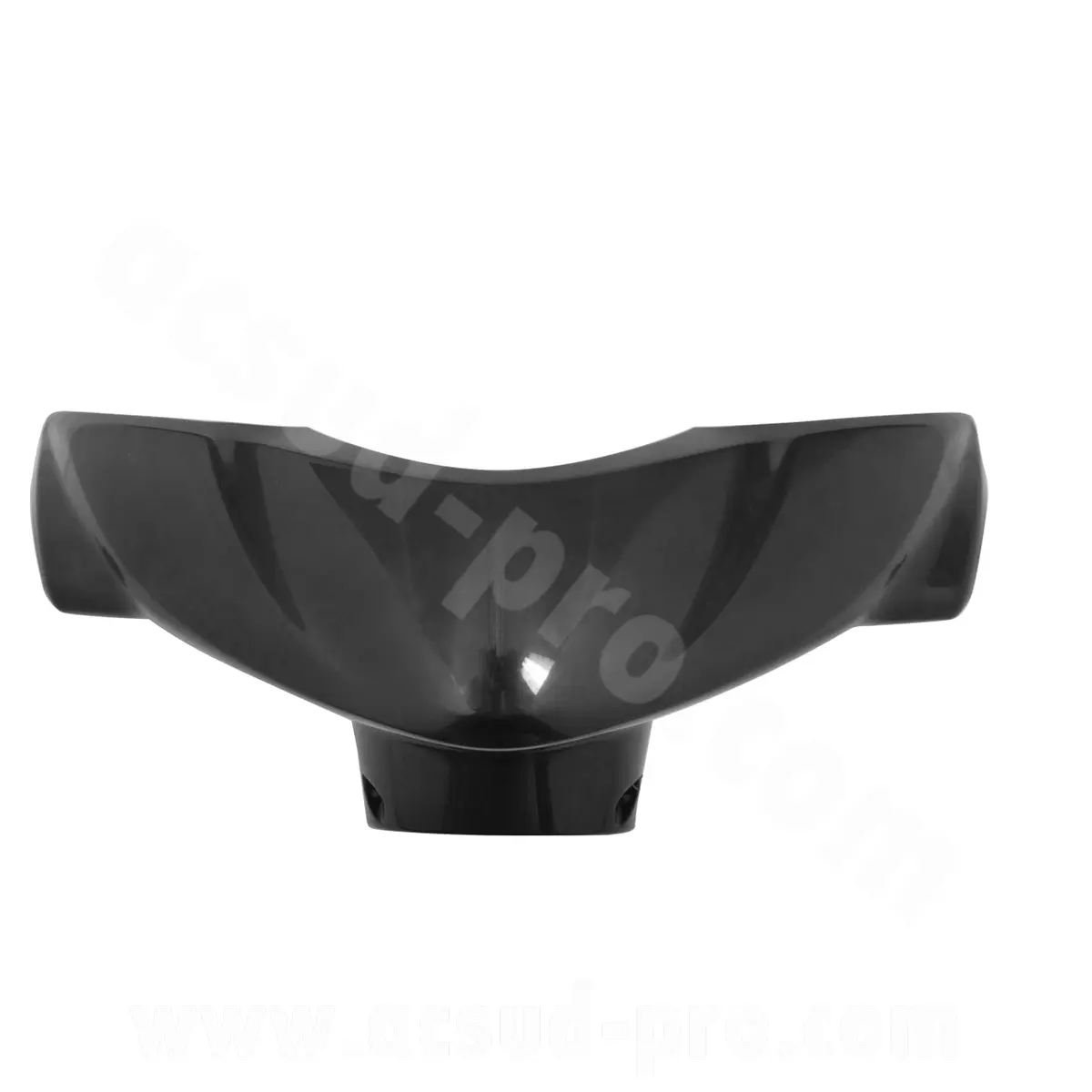 Lenkerverkleidung passend MBK 50 ovetto 2008-2010 / Yamaha 50 neos 2008-2010 (OEM : 5c2-f6143-10-p) schwarz metall