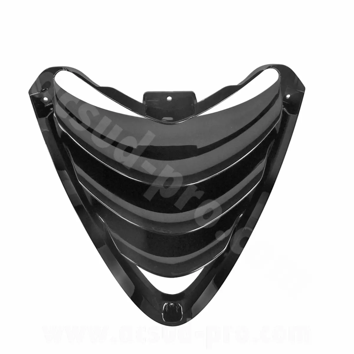 Adaptérskærmlem Piaggio Zip 50 2T luft / 4T væske sort metal