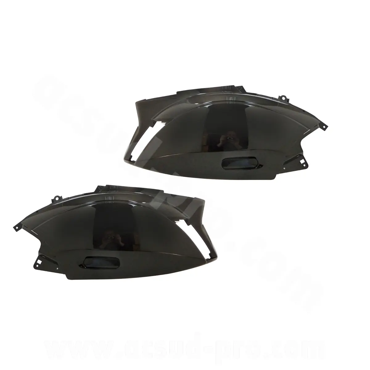 Capas do motor esquerda e direita Piaggio Zip 50 2T ar / 4T líquido preto metalizado
